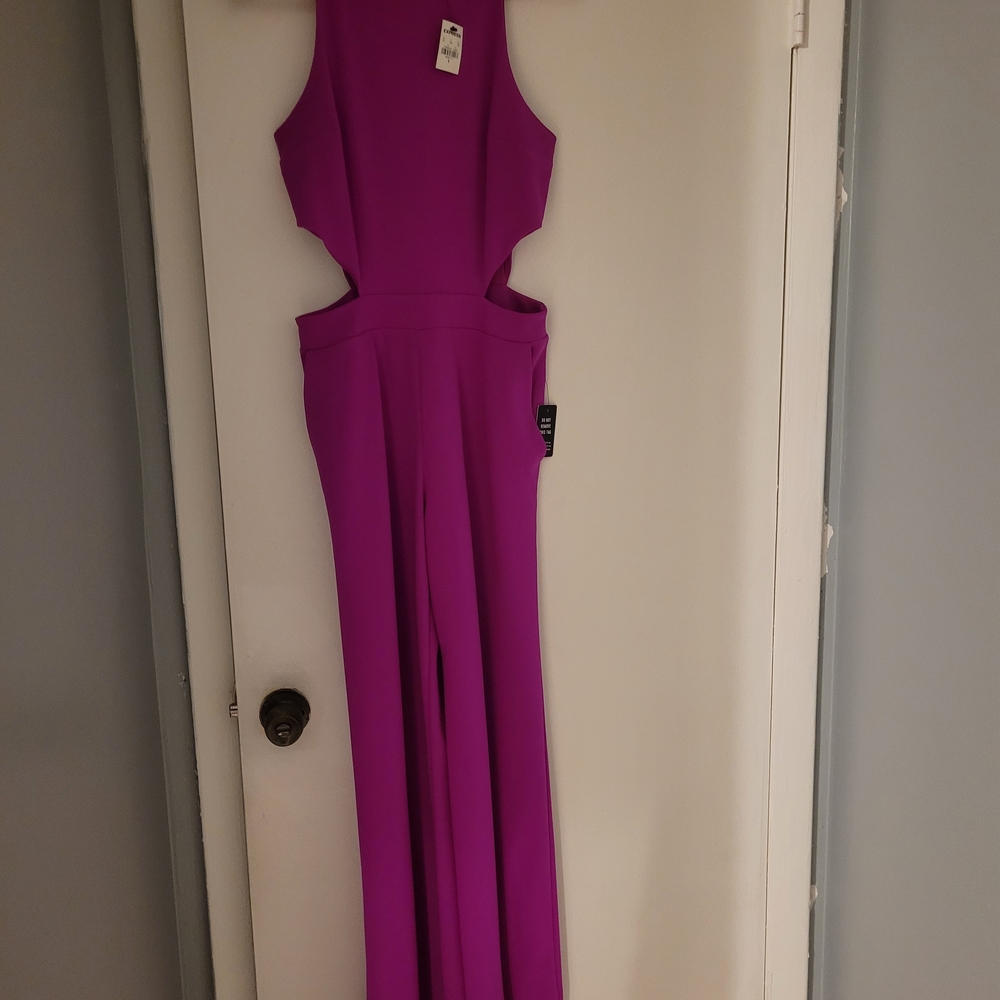 Vibrant Purpl Sleeveless Jumpsuit